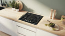 Series 4, 60cm Gas Hob with Tempered Glass | Black