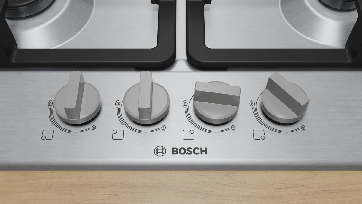 Series 4 60cm 4 Burner Gas Hob – Stainless Steel | PGP6B5K90