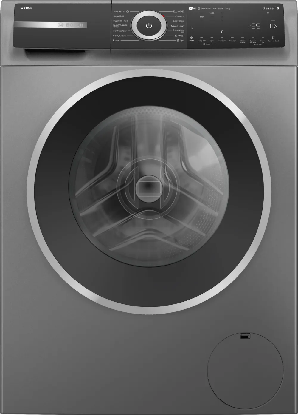 Bosch Series 6, A Rated, 10kg 1400rpm Washing Machine | Cast Iron Grey - WGH254ARGB Redmond Electric