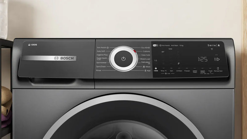 Bosch Series 6, A Rated, 10kg 1400rpm Washing Machine | Cast Iron Grey - WGH254ARGB Redmond Electric
