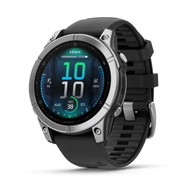 Fenix E 47mm Stainless Steel/Graphite Smart Watch - Redmond Electric