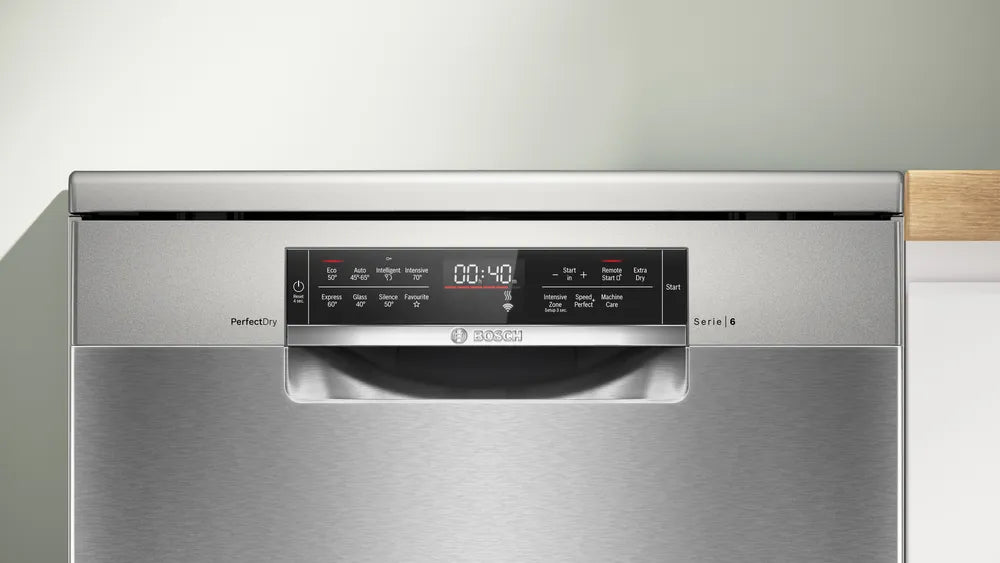 Series 6, 14 Place Freestanding Dishwasher | Brushed Steel