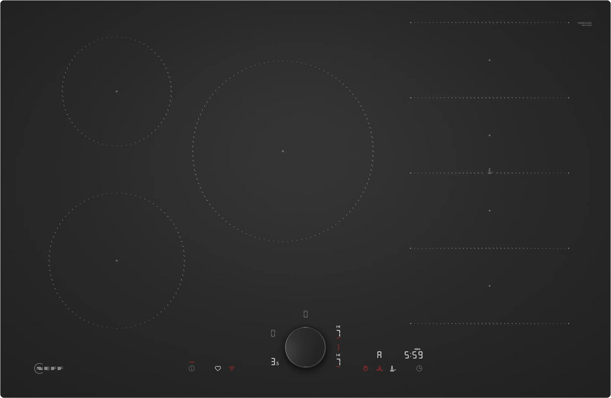 N90, 80cm Induction Hob | Matt Black