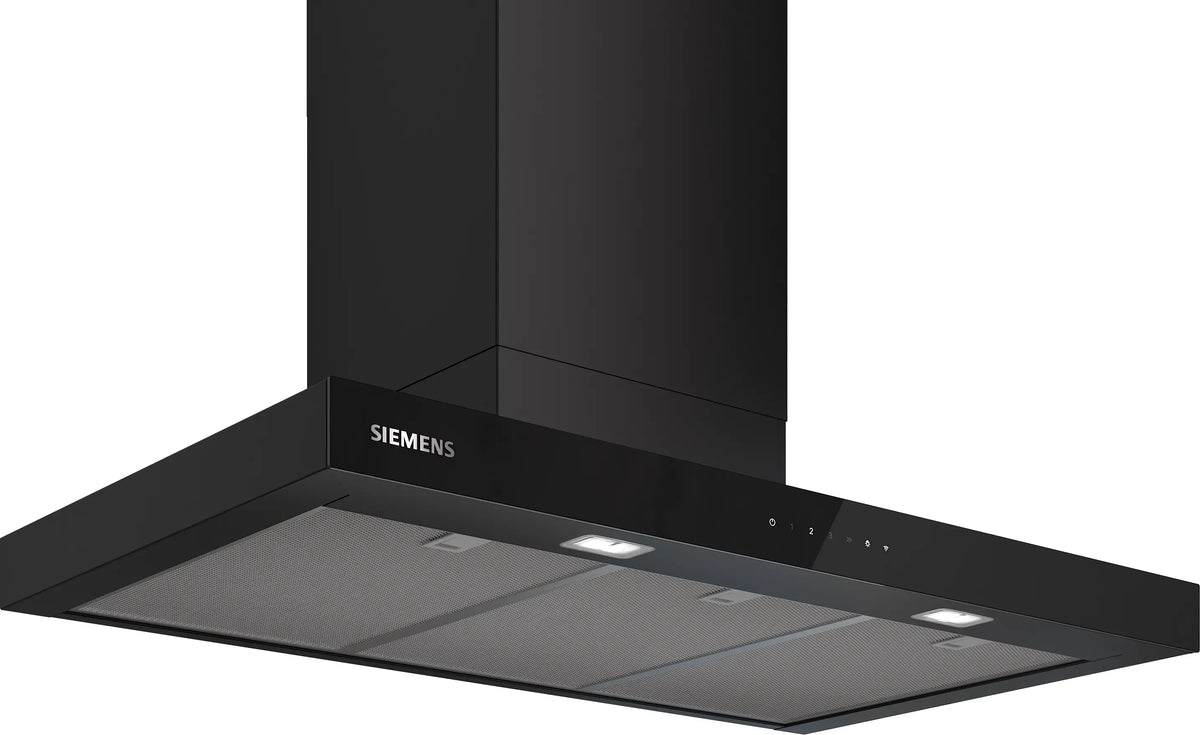 Siemens iQ500 90cm wall cooker hood in Matt Black, model LC97BDN60B