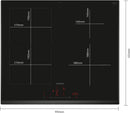 Siemens IQ500 60cm CombiZone Induction Hob without Frame | Black - ED651HSB1E Redmond Electricd Gorey