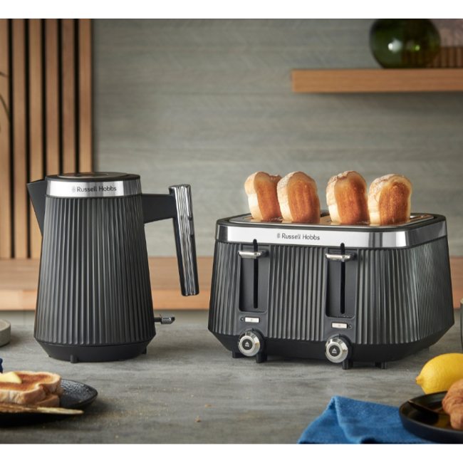 Russell Hobbs Bronte 4 Slice Toaster | Black - 26770 Redmond Electric Gorey