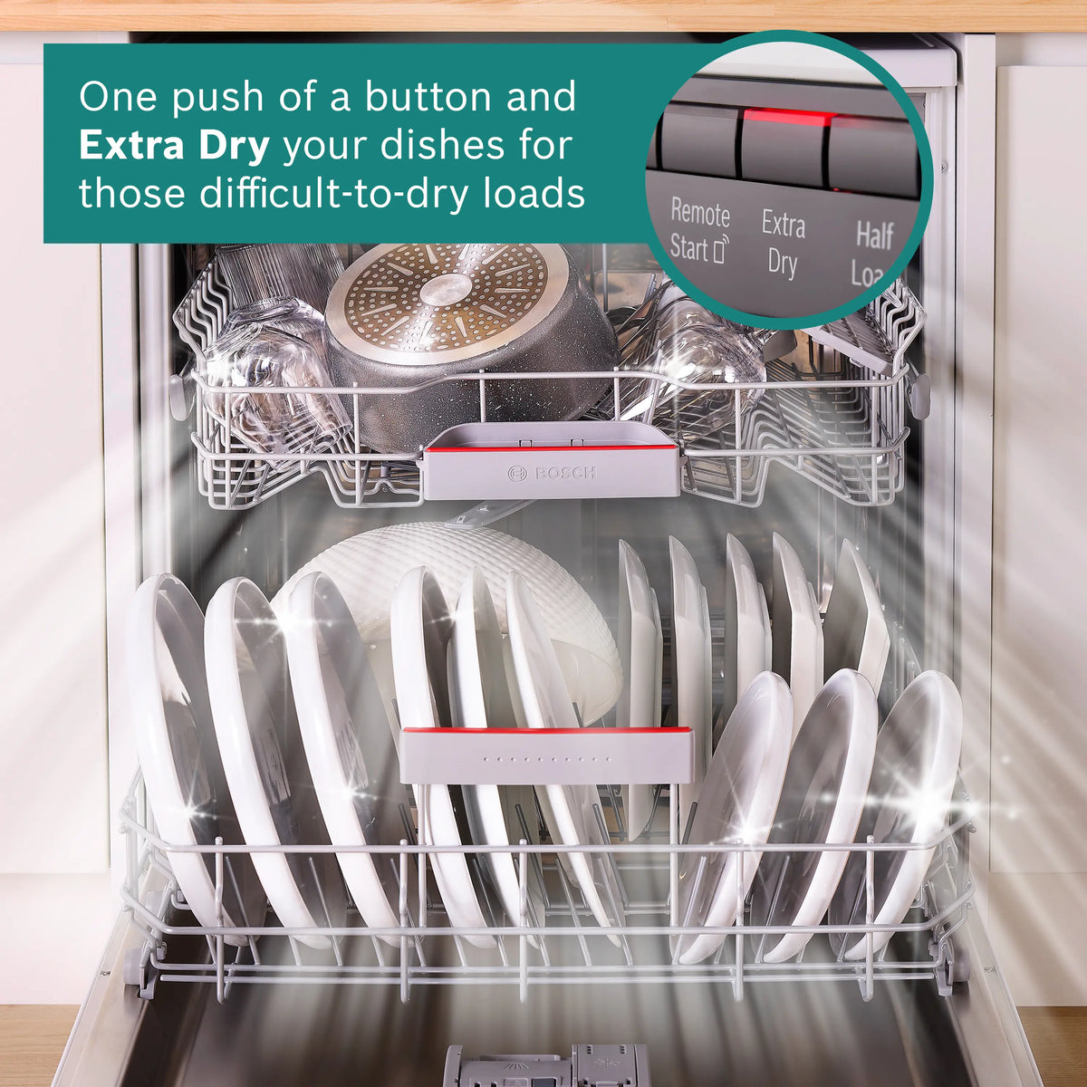 Bosch Series 4, 14 Place Dishwasher with VarioFlex-Baskets |White - SMS4EMW06G Redmond Electric Gorey