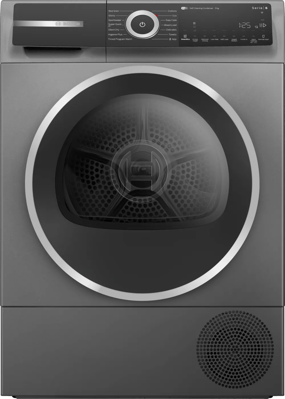 Bosch Series 6, 9kg Heat Pump Dryer | Cast Iron Grey - WQH246DRIE Redmond Electric Gorey