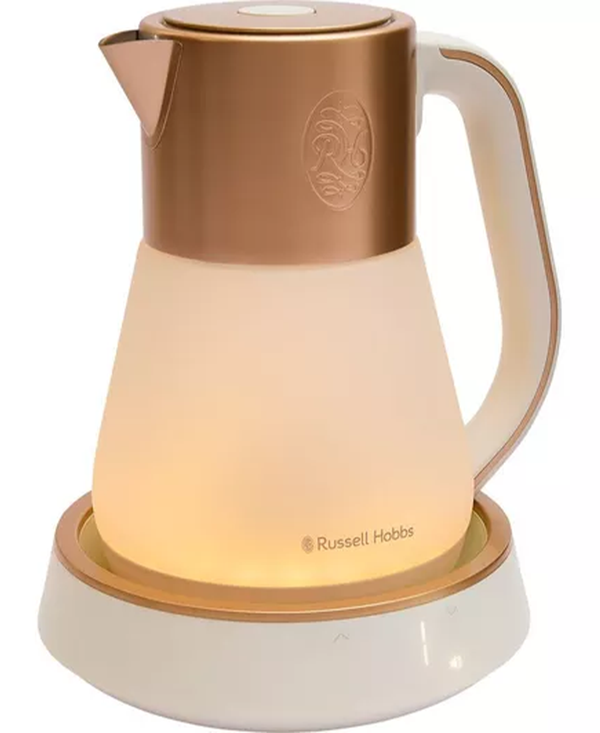 Russell Hobbs Calm Quiet Boil 1.7L Kettle | White & Copper Redmond Electric Gorey 24750