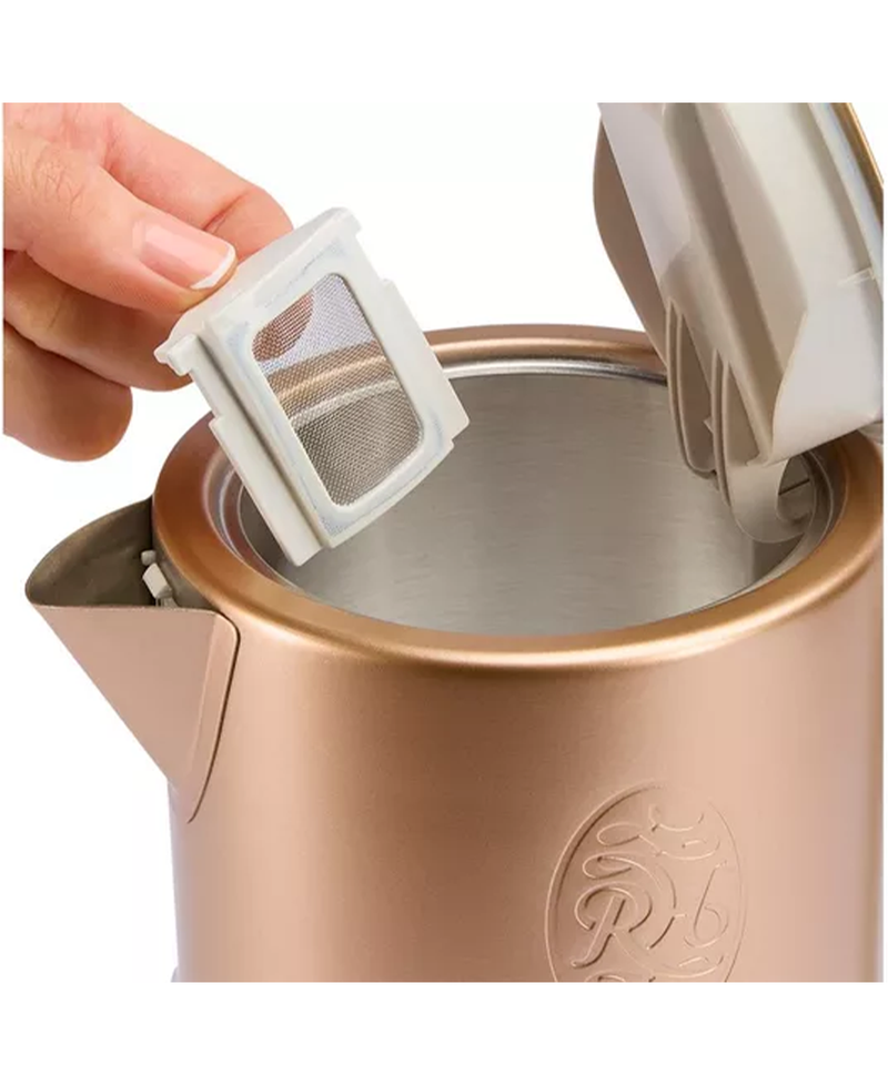 Russell Hobbs Calm Quiet Boil 1.7L Kettle | White & Copper Redmond Electric Gorey 24750