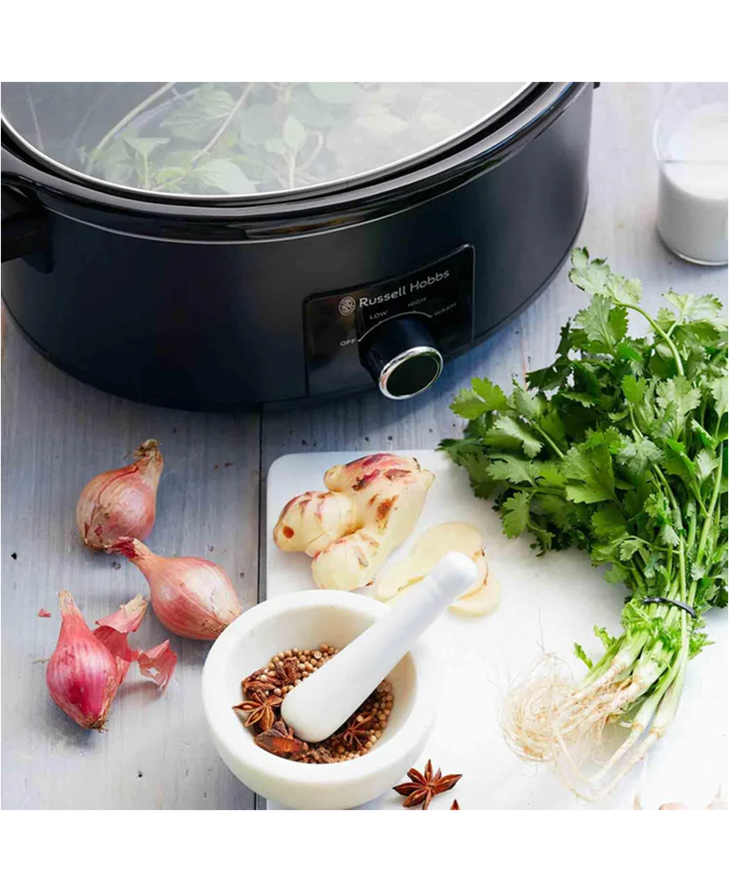 Russell Hobbs 7L Large Capacity Slow Cooker | |Matte Black 27720 Redmond Electric Gorey