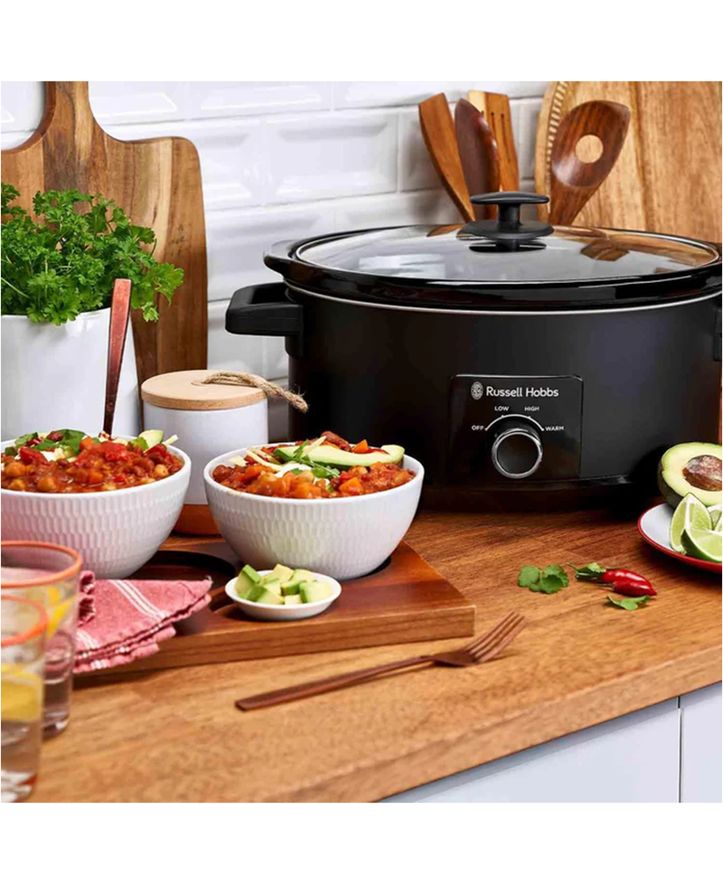 Russell Hobbs 7L Large Capacity Slow Cooker | |Matte Black 27720 Redmond Electric Gorey