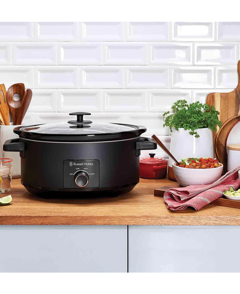 Russell Hobbs 7L Large Capacity Slow Cooker | |Matte Black 27720 Redmond Electric Gorey