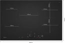 N90, 80cm Induction Hob | Matt Black