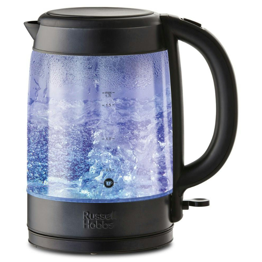 Russell Hobbs 1.7L Illuminating Glass Kettle | Black - 27750 Redmond Electric Gorey