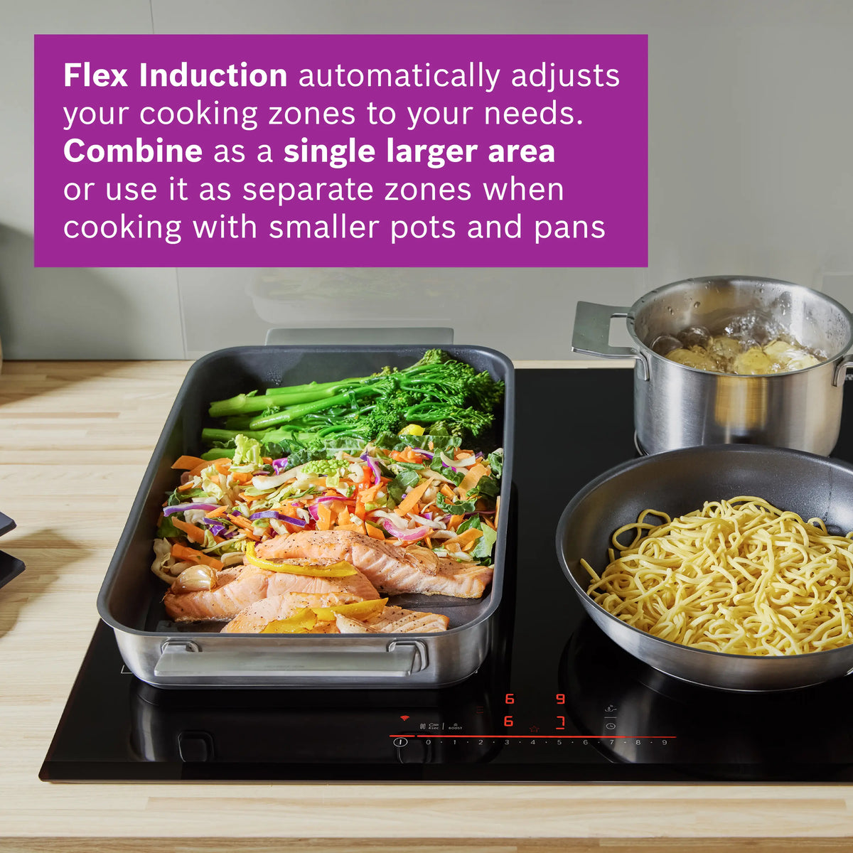 Bosch Series 6, 80cm Induction Hob - Surface Mount Without Frame | Black - PXV831HC1E Redmond Electric Gorey