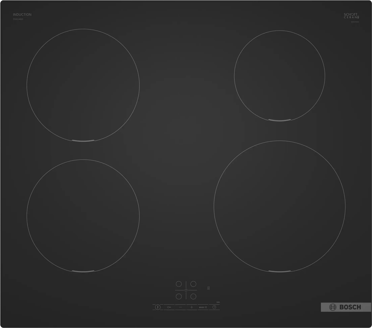 Bosch Series 4, 60cm Induction Hob | Matt Black - PIE61ABB5E Redmond Electric Gorey