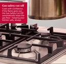 N 70 60cm 4 Burner Gas Hob Stainless Steel