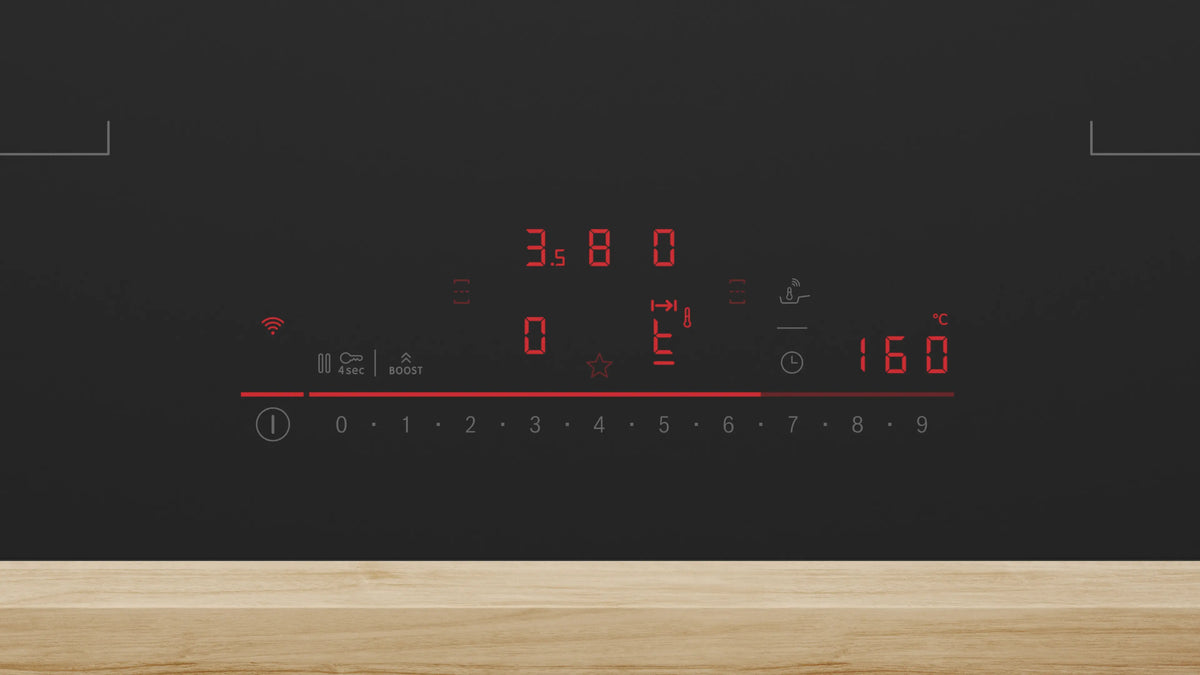 Bosch Series 6, 80cm Induction Hob with Integrated Ventilation System | Black PVQ81AH26E