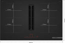 Series 6, 80cm Induction Hob with Integrated Ventilation System | Black