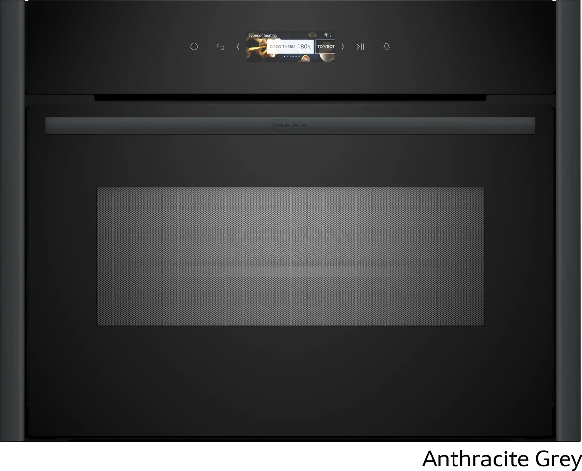 N 70 Built-in Compact Oven with Microwave, Flex Design | Graphite Grey