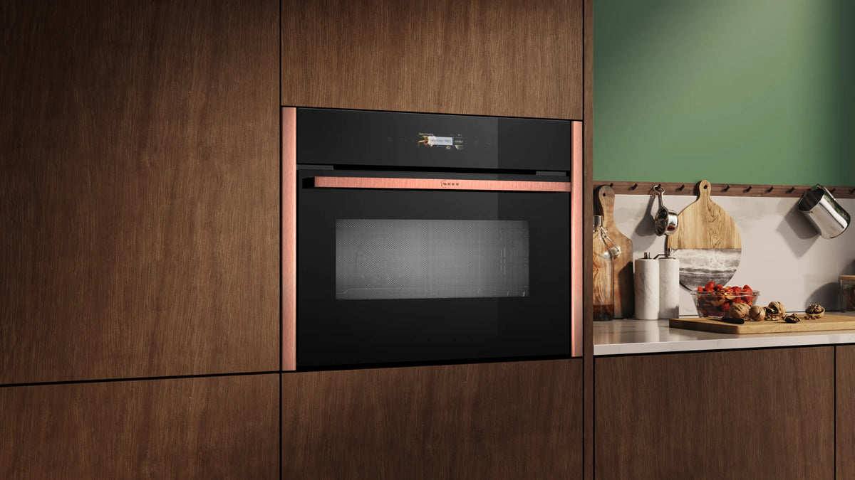 N 70 Built-in Compact Oven with Microwave, Flex Design | Graphite Grey
