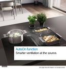 Series 6, 80cm Induction Hob with Integrated Ventilation System | Black