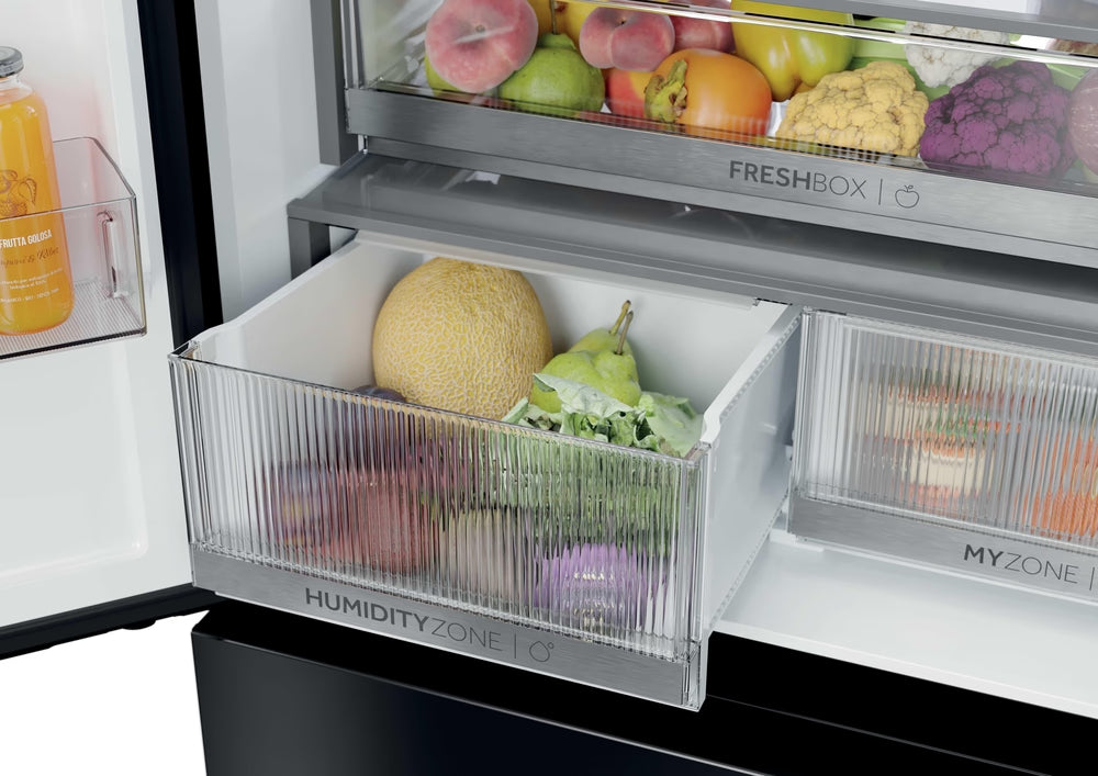 Haier FD 83 7 Multi Door Fridge Freezer | 190cm (H) | Black Glass - HFKR7819DWGB Redmond Electric Gorey