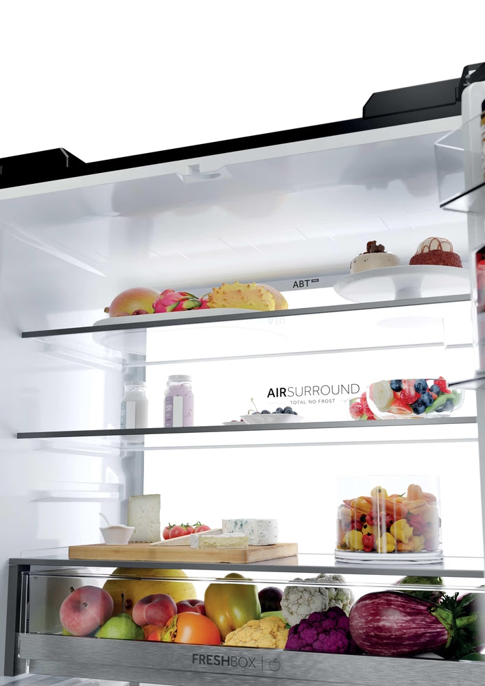 Haier FD 83 7 Multi Door Fridge Freezer | 190cm (H) | Black Glass - HFKR7819DWGB Redmond Electric Gorey