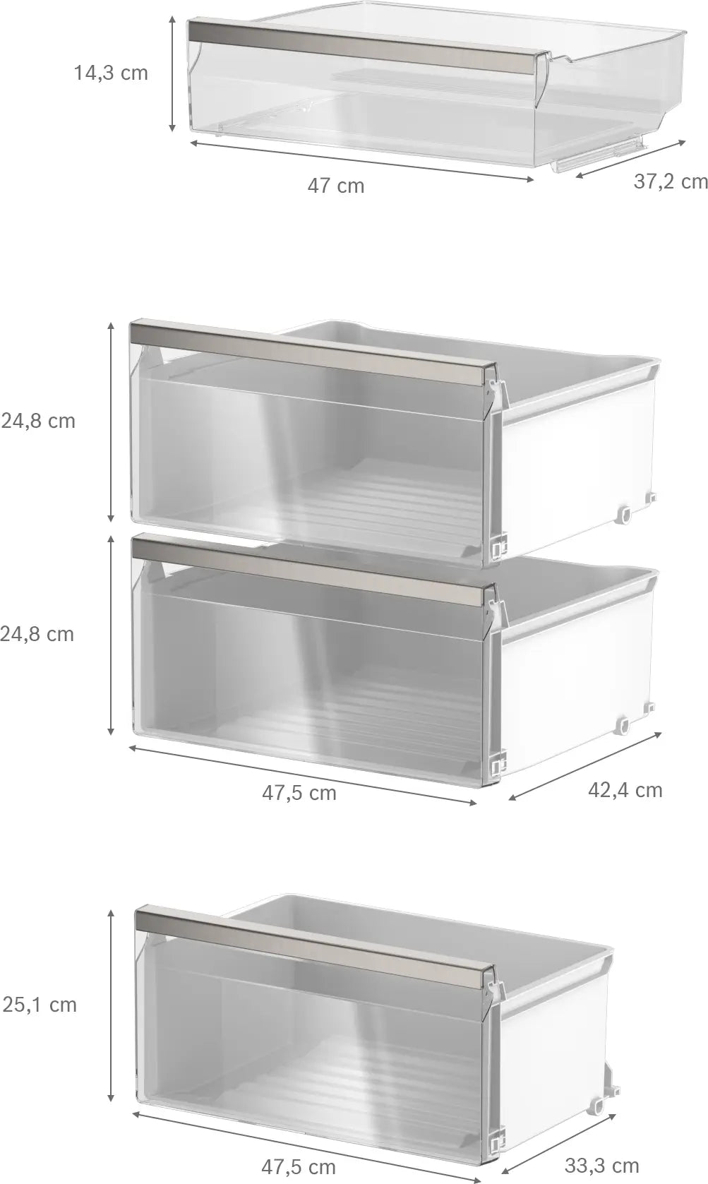 iQ300 402L Freestanding Fridge – Brushed Steel | 186.2cm (H) | KS36NVICGG