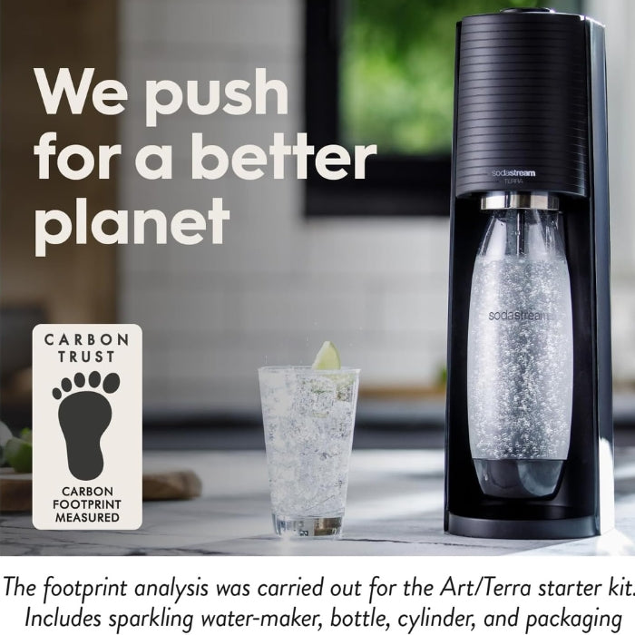 TERRA Sparkling Water Maker Black