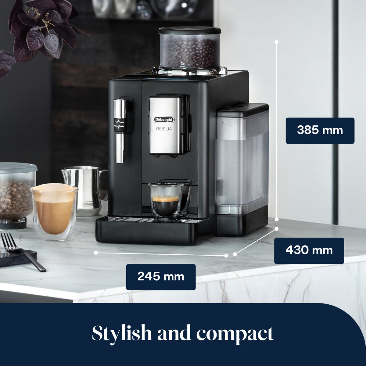 Rivelia Bean to Cup Coffee Machine Onyx Black