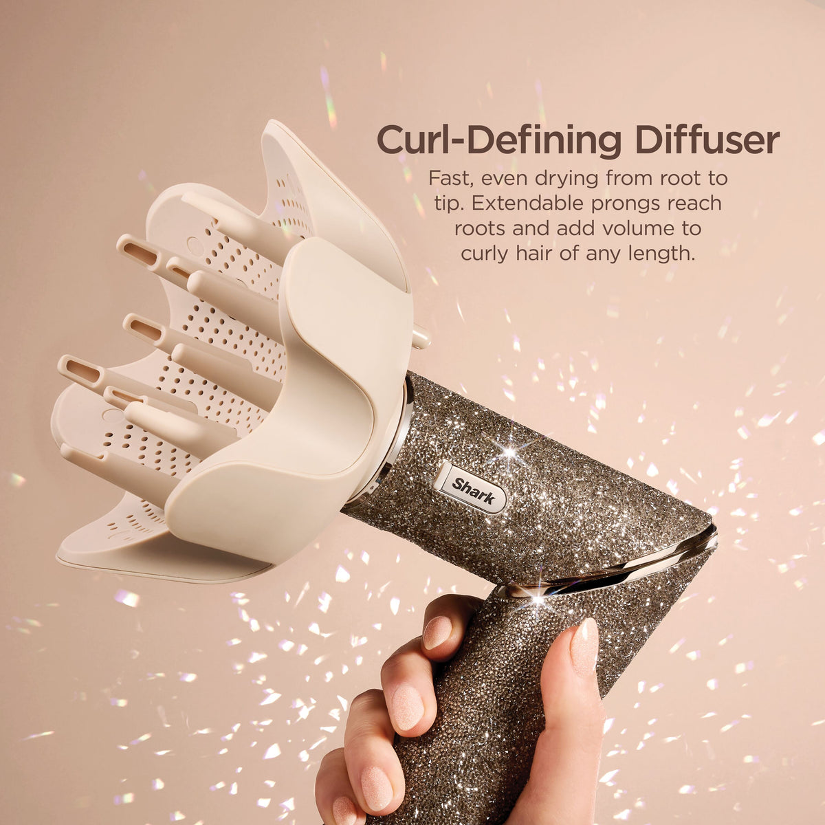 FlexStyle 5-in-1 Air Styler & Hair Dryer Gift Set | Champagne Sparkle