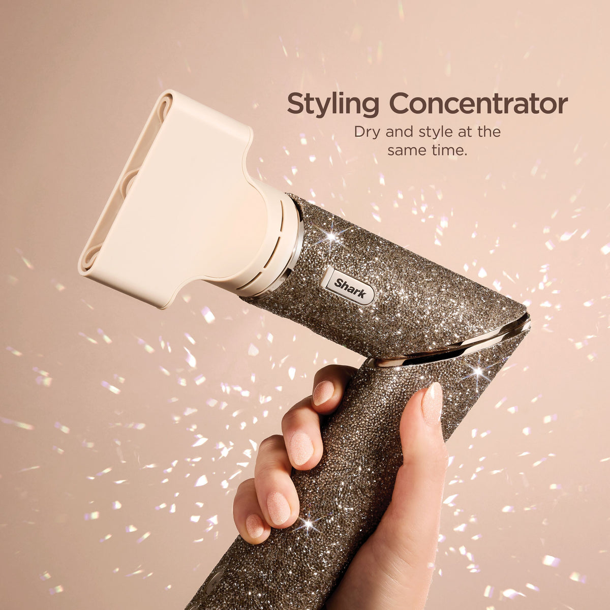 FlexStyle 5-in-1 Air Styler & Hair Dryer Gift Set | Champagne Sparkle