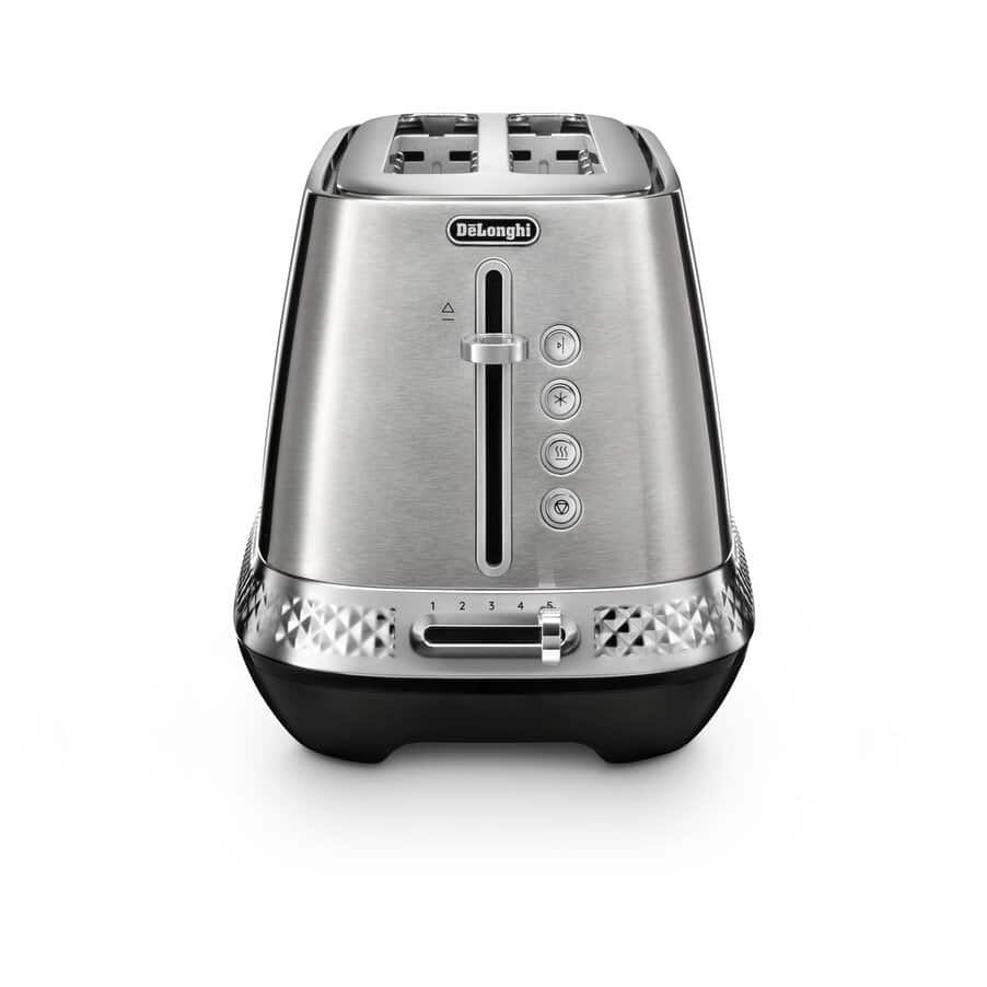 Diadema 4-Slice Long-Slot Toaster Platinum