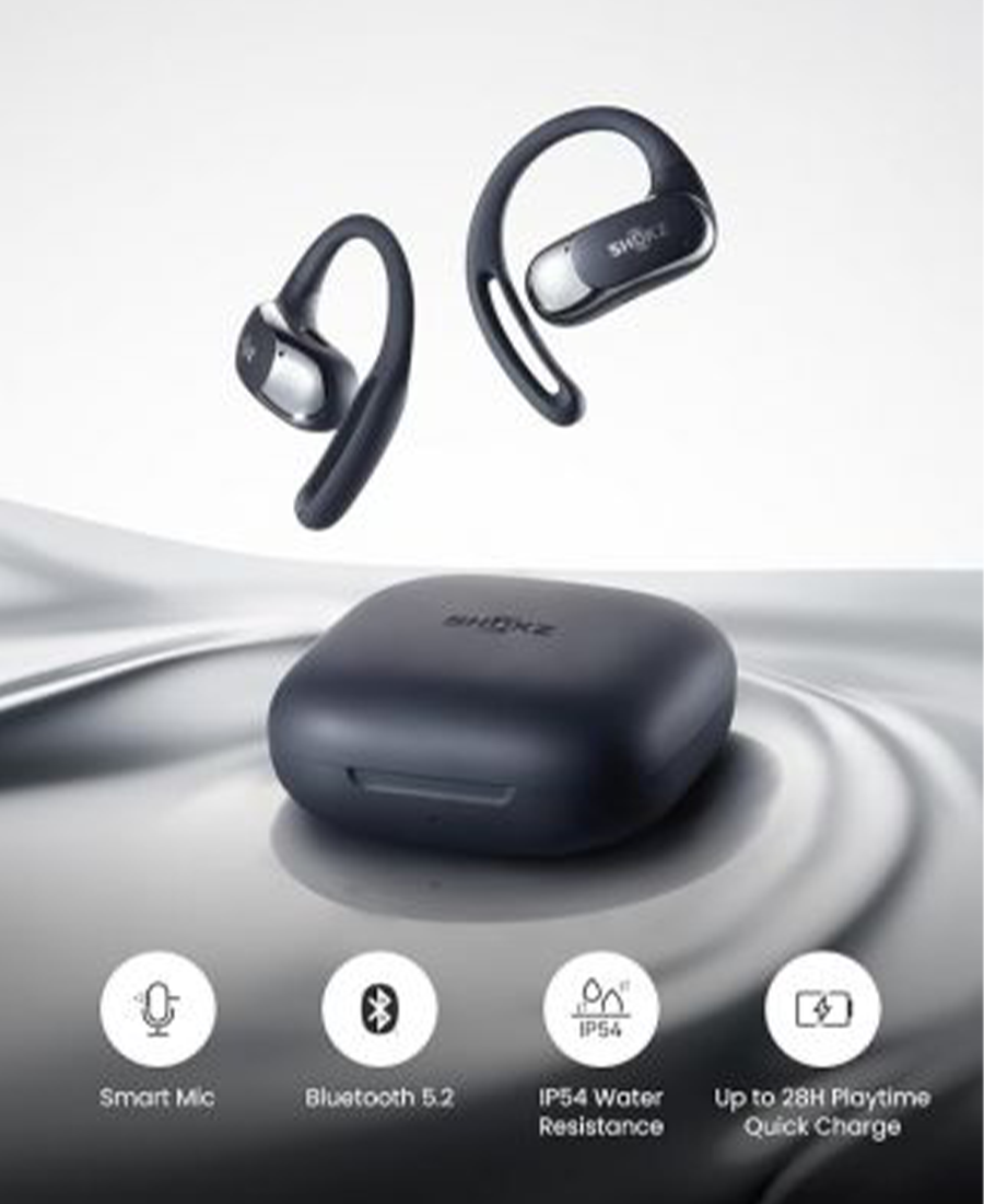 Shokz OpenFit Air Open-Ear True Wireless Earbuds | Black - 38-T511BK Redmond Electric Gorey