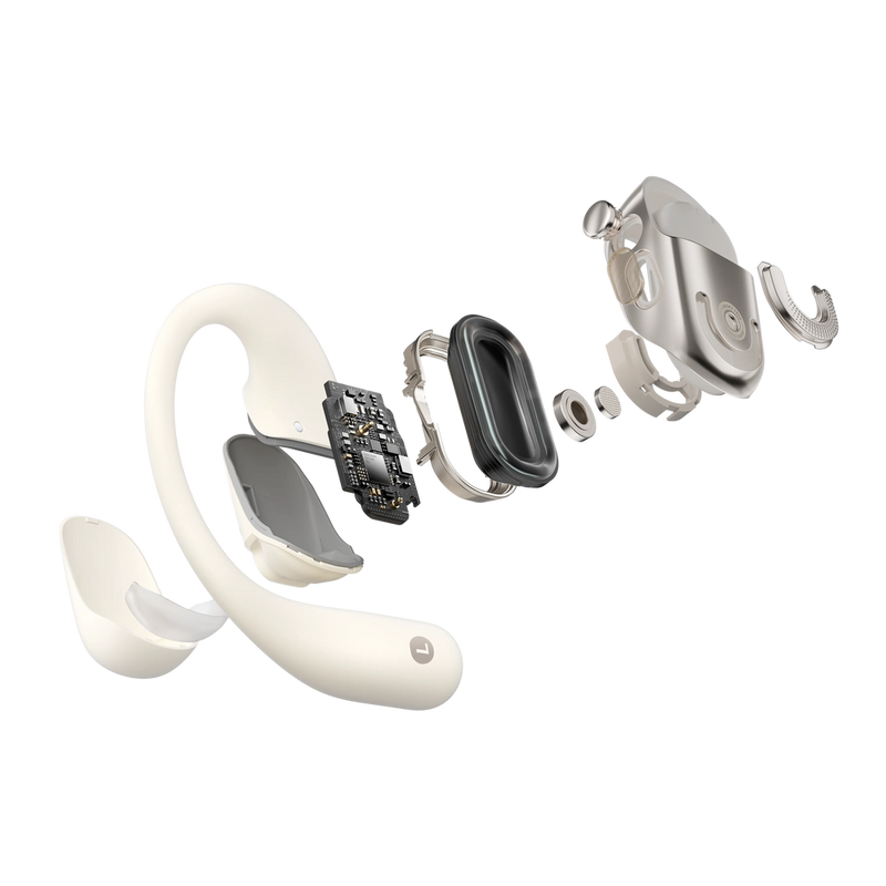 Shokz OpenFit 2 Open-Ear Wireless Earbuds | Beige - 38-T920-ST-BG