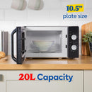 Brontë 20L Solo Microwave Black