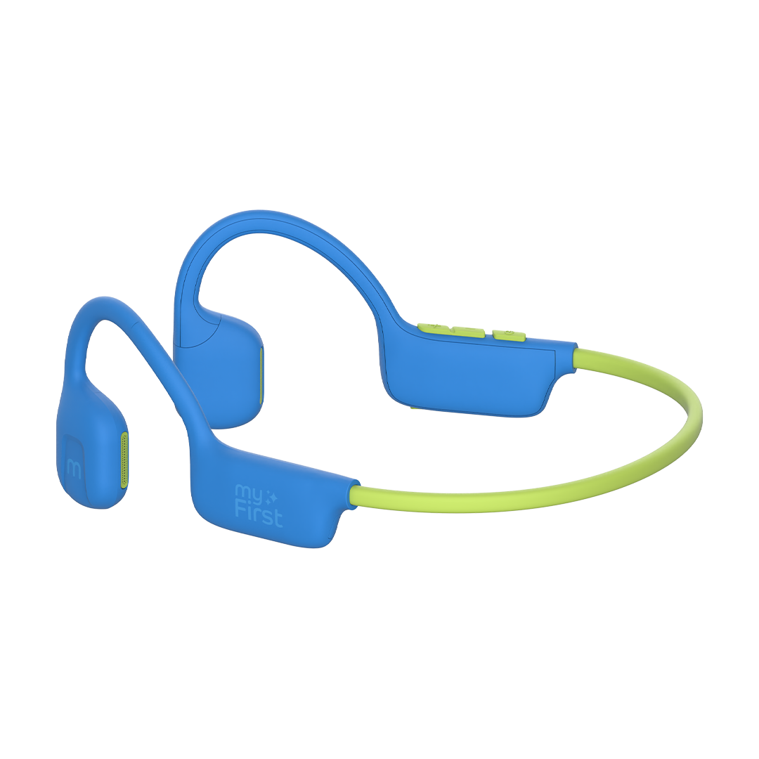 Headphones AirWaves - Open-Ear Directional Audio, 85dB Safe - Blue