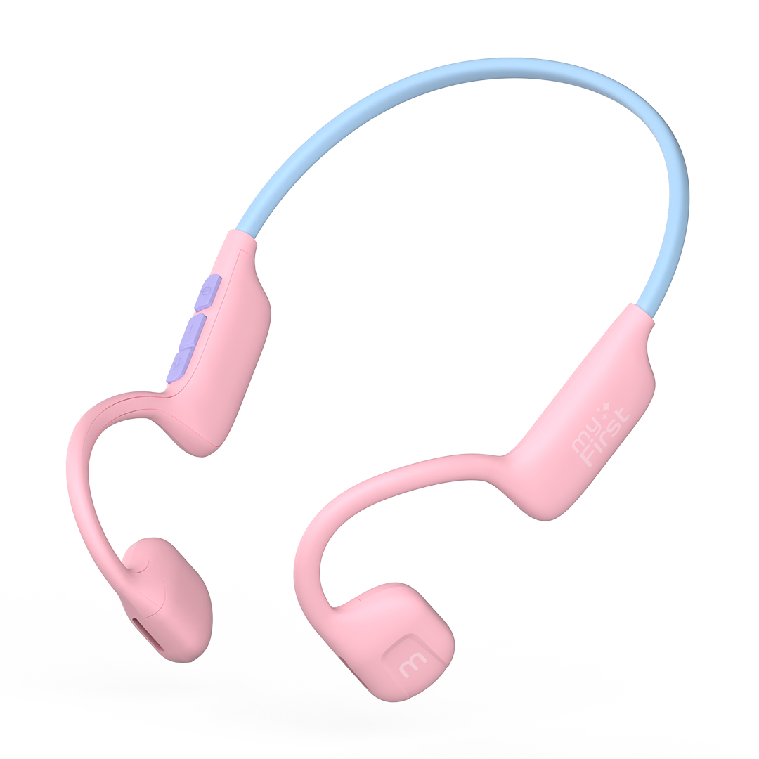 Headphones AirWaves - Open-Ear Directional Audio, 85dB Safe - Pink