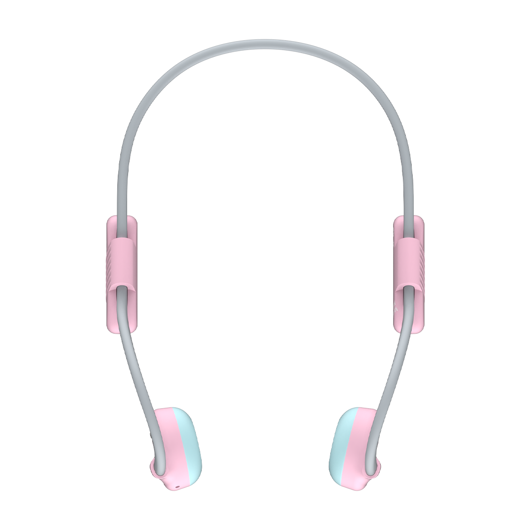Headphones BC Wireless Lite - Bone Conduction, 85dB Safe, IP68 Waterproof - Pink