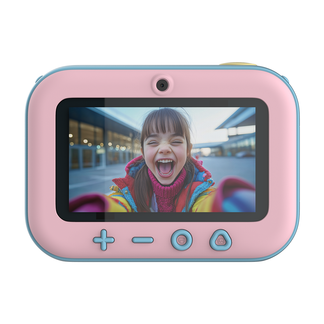 Camera Insta 20 - 20MP Instant Print Camera with Zero-Ink Thermal Printing | Cotton Candy