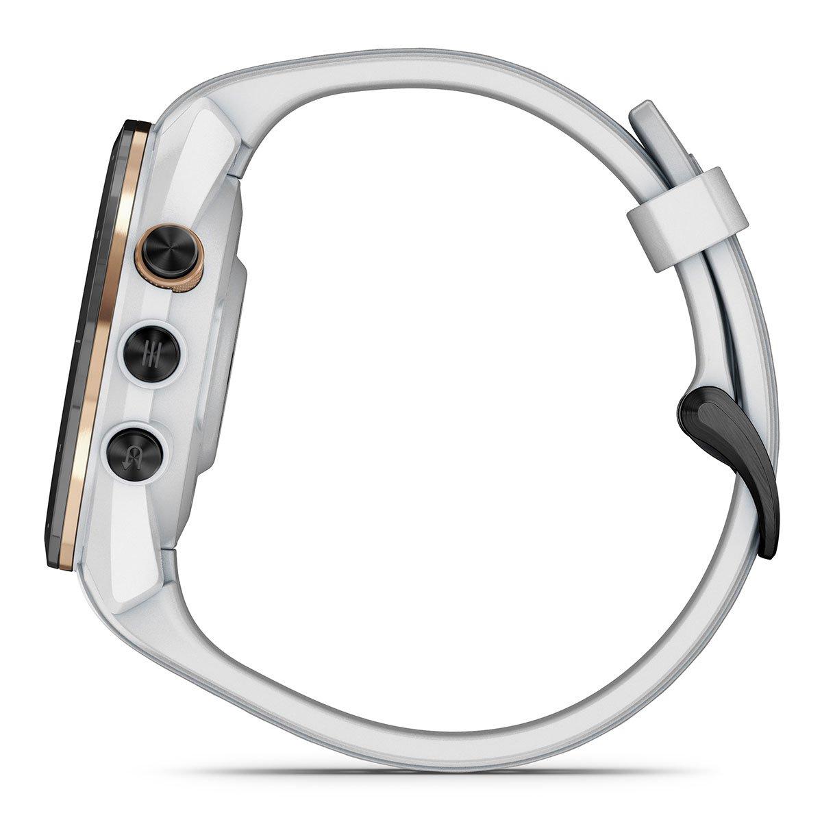 Approach S70 42mm Black Ceramic Bezel with White Silicone Band