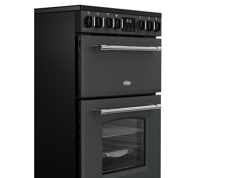 Farmhouse 60cm Electric Ceramic Mini Range Cooker Black | 444411810