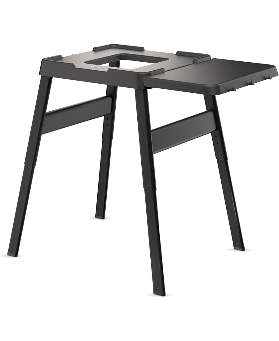Ninja Woodfire Universal Adjustable Stand + Side Table in Black Redmond Electric Gorey