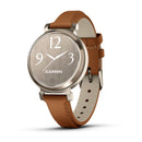 Lily 2 Classic Cream Gold Tan Leather Band
