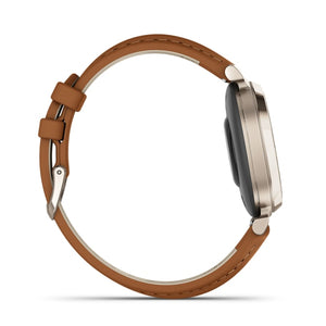 Lily 2 Classic Cream Gold Tan Leather Band