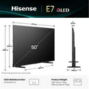 Hisense 50" E7Q 4K Ultra HD QLED Smart TV - 50E71Q Redmond Electric Gorey 