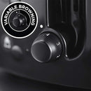 Textures 4 Slice Toaster Black