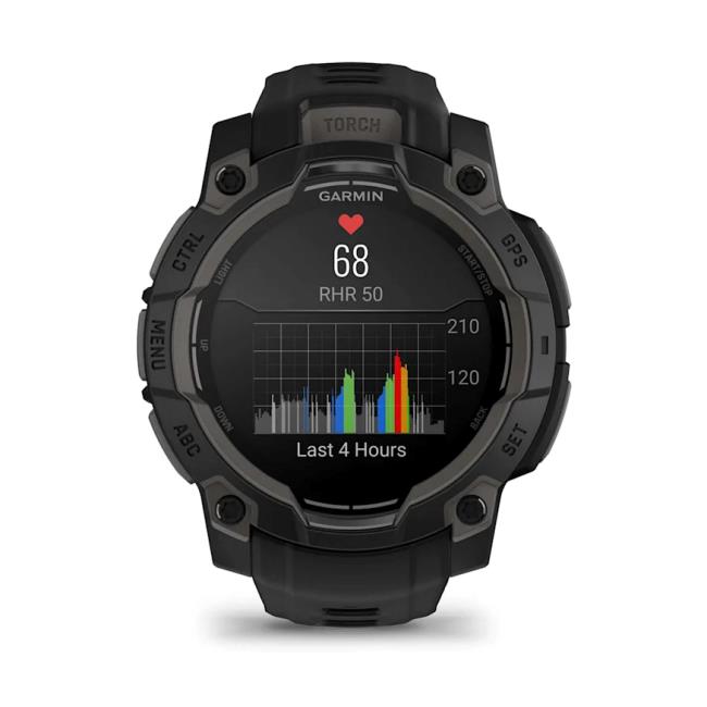 Instinct 3 45mm with Black Silicone Band